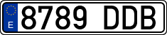 License plates of Spain, Ordinary (2000)