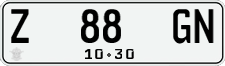 License plate of Indonesia, Regular plates
