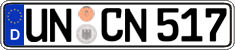 German license plate, Regular plates