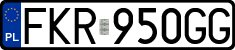 License plates of Poland, Regular car plates