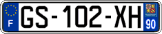 French license plate, SIV (ordinary)