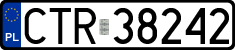 License plates of Poland, Regular car plates