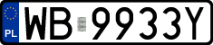 License plates of Poland, Regular car plates