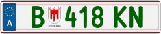 License plate of Austria, Regular plates