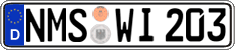 German license plate, Regular plates