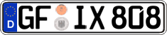 German license plate, Regular plates