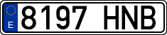 License plates of Spain, Ordinary (2000)