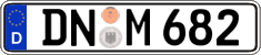 German license plate, Regular plates