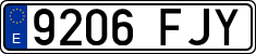 License plates of Spain, Ordinary (2000)