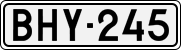 License plate of Finland, Cars