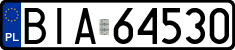 License plates of Poland, Regular car plates