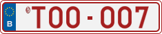 License plate of Belgium, Vanity Plates (2014)