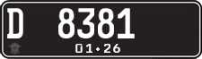License plate of Indonesia, Regular plates