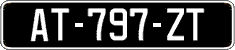 French license plate, SIV (oldtimers)