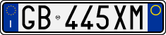 License plate of Italy, Cars (1994 year series)
