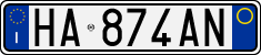 License plate of Italy, Cars (1994 year series)