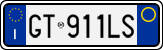 License plate of Italy, Cars (1994 year series)