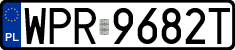 License plates of Poland, Regular car plates
