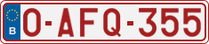 License plate of Belgium, Regular plates (2010)