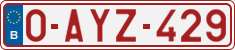 License plate of Belgium, Regular plates (2010)