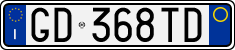 License plate of Italy, Cars (1994 year series)