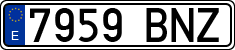 License plates of Spain, Ordinary (2000)