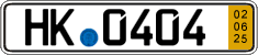 German license plate, Short-term transit plates