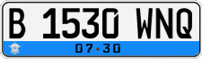 License plate of Indonesia, Regular plates