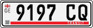 License plate of Georgia, Export transit plates