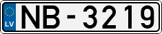 License plate of Latvia, Regular car plates