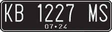 License plate of Indonesia, Regular plates