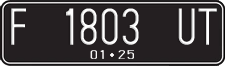 License plate of Indonesia, Regular plates