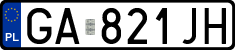License plates of Poland, Regular car plates