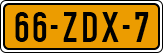 License plate of the Netherlands, Cars