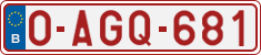 License plate of Belgium, Regular plates (2010)