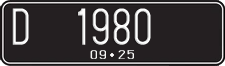License plate of Indonesia, Regular plates