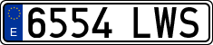 License plates of Spain, Ordinary (2000)