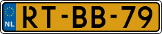 License plate of the Netherlands, Cars
