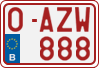 License plate of Belgium, Regular plates (2010)