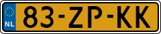 License plate of the Netherlands, Cars