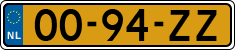 License plate of the Netherlands, Except vehicles / Oldtimers