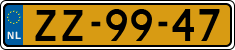 License plate of the Netherlands, Except vehicles / Oldtimers