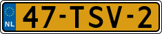 License plate of the Netherlands, Cars