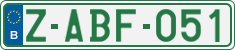 License plate of Belgium, Regular plates (2010)