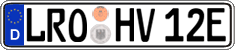 German license plate, Electric vehicles