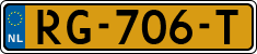 License plate of the Netherlands, Cars