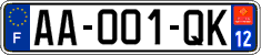 French license plate, SIV (ordinary)