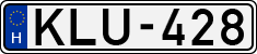 license plates of Hungary, Cars (1990)