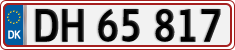 License plate of Denmark, Regular plates