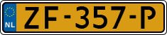 License plate of the Netherlands, Cars
